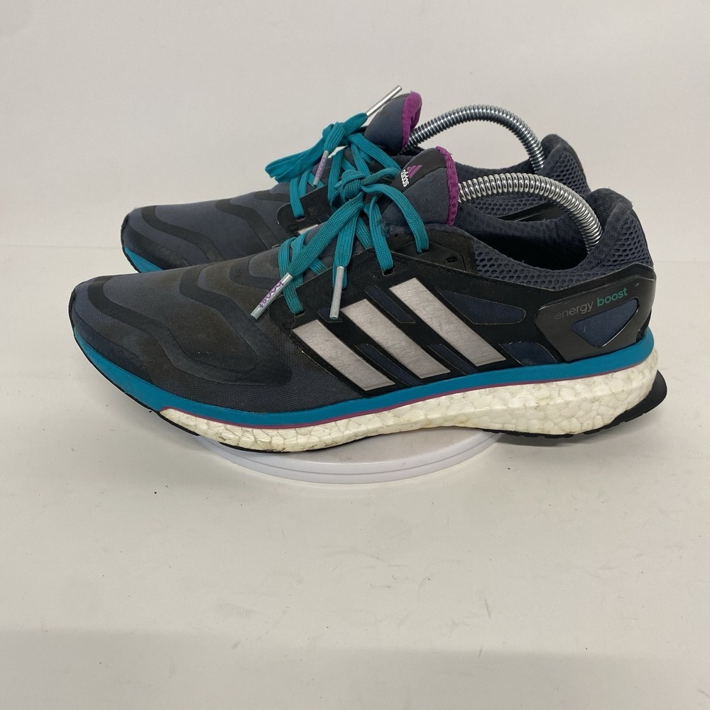 Adidas Shoes Women Size 10.5 Energy Boost Gray Athletic Running Sneakers 4112 - Picture 9 of 16